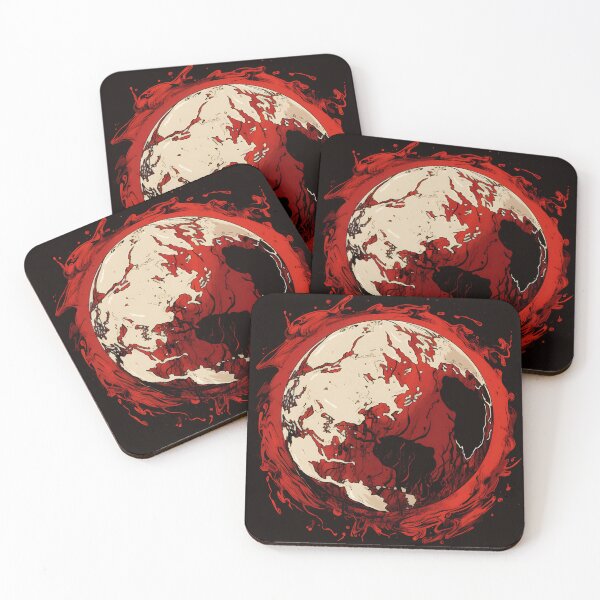Item preview, Fiery Orb: Earth Engulfed in Red designed and sold by anytka.