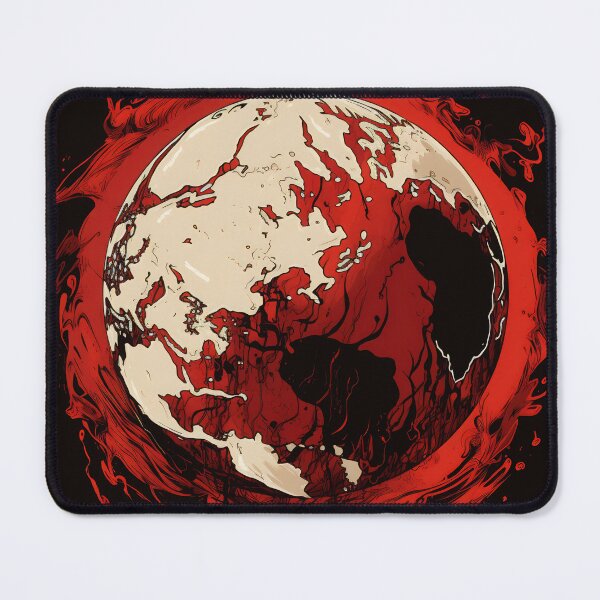 Item preview, Fiery Orb: Earth Engulfed in Red designed and sold by anytka.