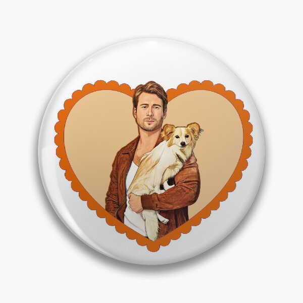 Item preview, Glen Powell Dog Loveheart  designed and sold by baranskini.