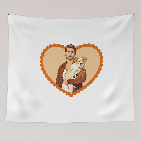 Item preview, Glen Powell Dog Loveheart  designed and sold by baranskini.