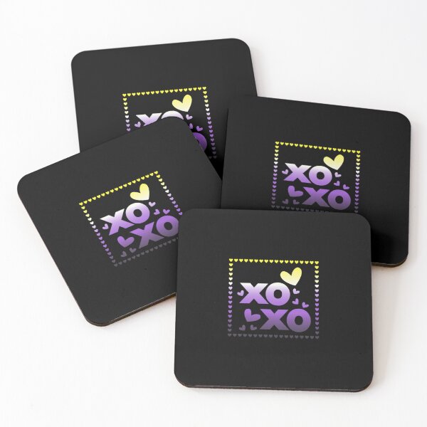 Item preview, Valentines XOXO Hearts, Nonbinary pride flag graphic, xoxo and hearts Graphic, love, xoxo, hearts, 14th February, Valentines Day, designed and sold by PrideBeProud.