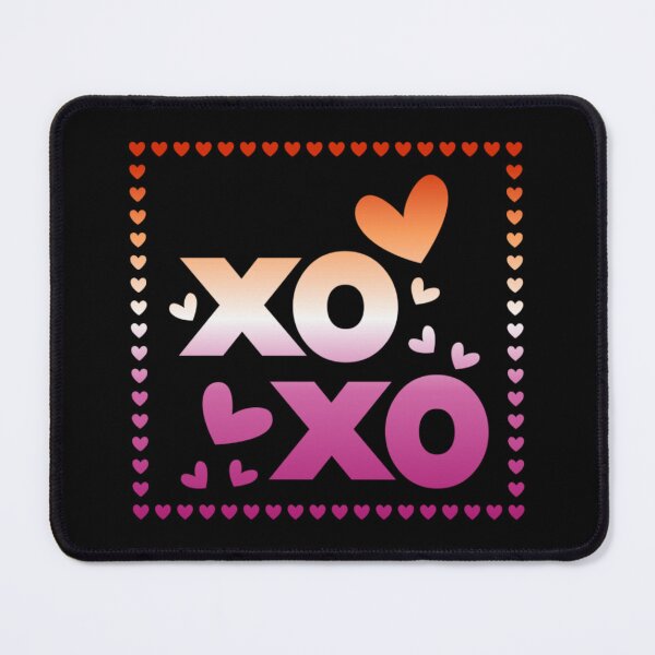 Item preview, Valentines XOXO Hearts, Lesbian pride flag graphic, xoxo and hearts Graphic, love, xoxo, hearts, 14th February, Valentines Day, designed and sold by PrideBeProud.