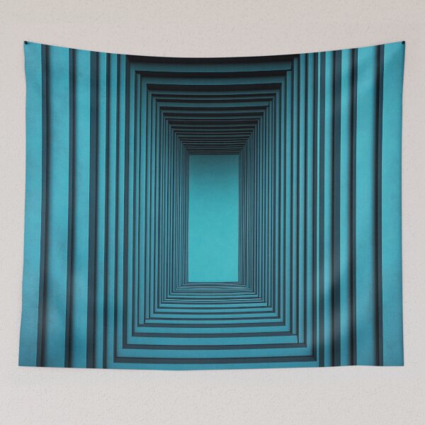 Item preview, Teal tunnel design designed and sold by anytka.