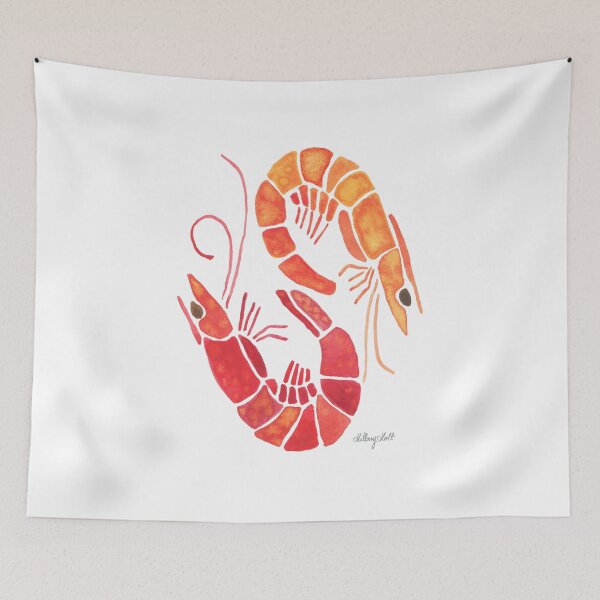Item preview, Pair of Shrimp designed and sold by Hillary Holt.
