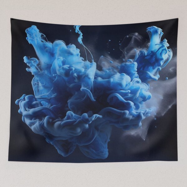 Item preview, Blue Nebula - Ethereal Ink Cloud designed and sold by anytka.