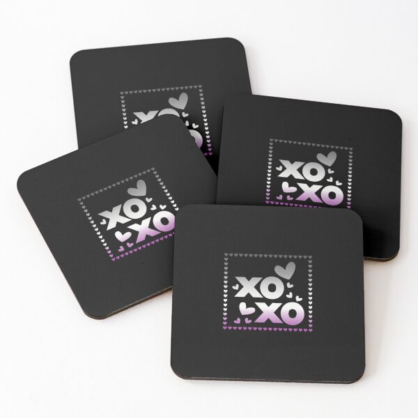 Item preview, Valentines XOXO Hearts, Asexual pride flag graphic, xoxo and hearts Graphic, love, xoxo, hearts, 14th February, Valentines Day, designed and sold by PrideBeProud.