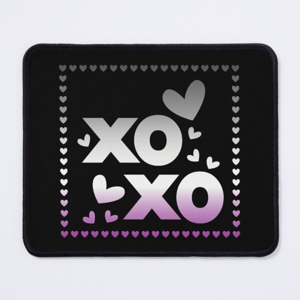 Item preview, Valentines XOXO Hearts, Asexual pride flag graphic, xoxo and hearts Graphic, love, xoxo, hearts, 14th February, Valentines Day, designed and sold by PrideBeProud.