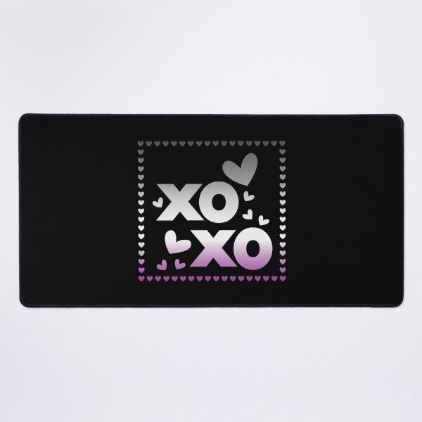 Item preview, Valentines XOXO Hearts, Asexual pride flag graphic, xoxo and hearts Graphic, love, xoxo, hearts, 14th February, Valentines Day, designed and sold by PrideBeProud.