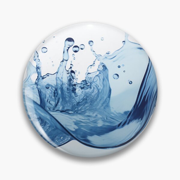 Item preview, Serene Blue Splash Waves designed and sold by anytka.