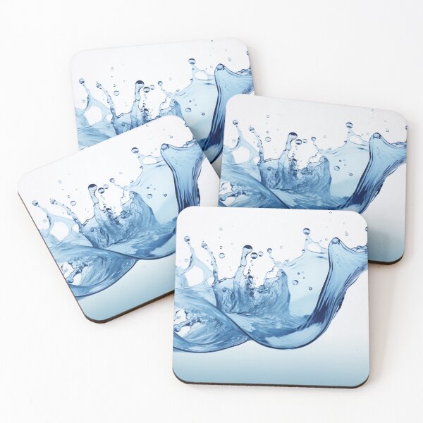 Item preview, Serene Blue Splash Waves designed and sold by anytka.