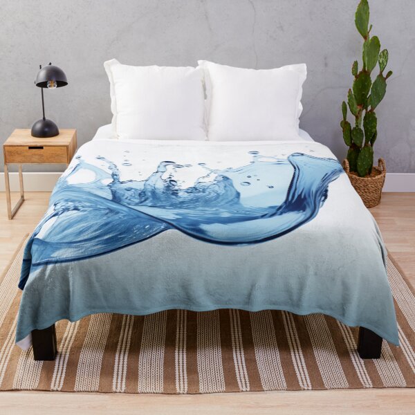Item preview, Serene Blue Splash Waves designed and sold by anytka.