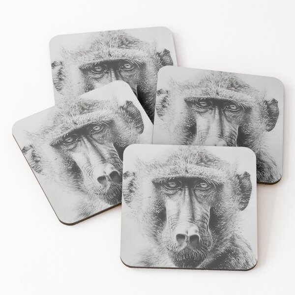 Item preview, Realistic pencil drawing of a Baboon designed and sold by Pencil-Art.