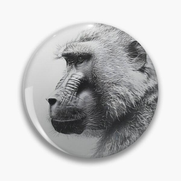 Item preview, Realistic pencil drawing of a Baboon designed and sold by Pencil-Art.