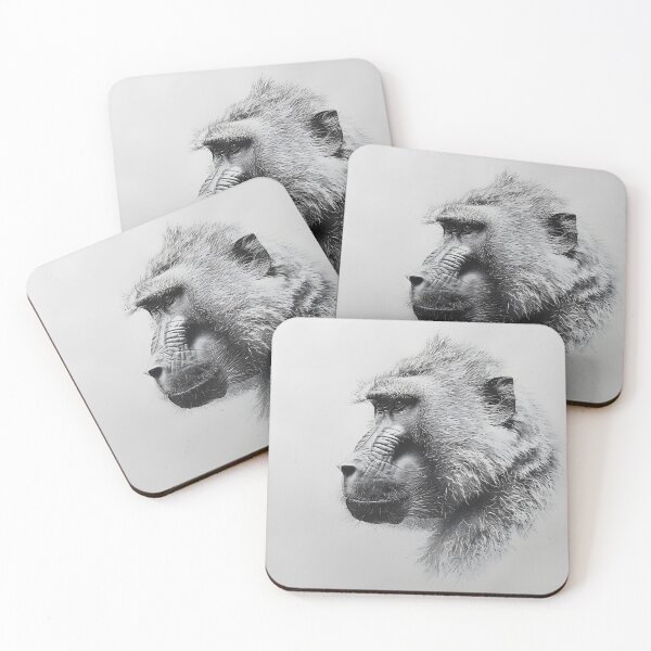 Item preview, Realistic pencil drawing of a Baboon designed and sold by Pencil-Art.