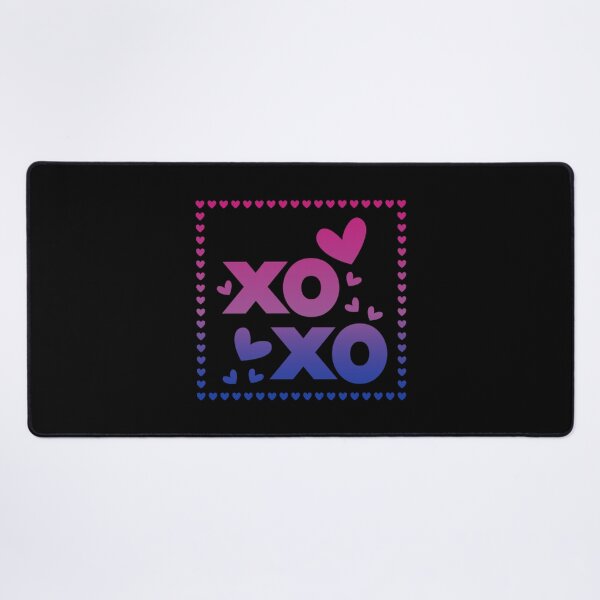 Item preview, Valentines XOXO Hearts, Bisexual pride flag graphic, xoxo and hearts Graphic, love, xoxo, hearts, 14th February, Valentines Day, designed and sold by PrideBeProud.