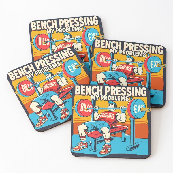 Item preview, Bench Pressing My Problems Funny Lifting designed and sold by Artbysaeme.