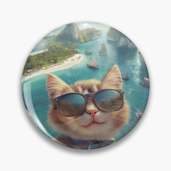 Item preview, Cool Cat at the Beach – Sunglasses Edition designed and sold by Juli M..