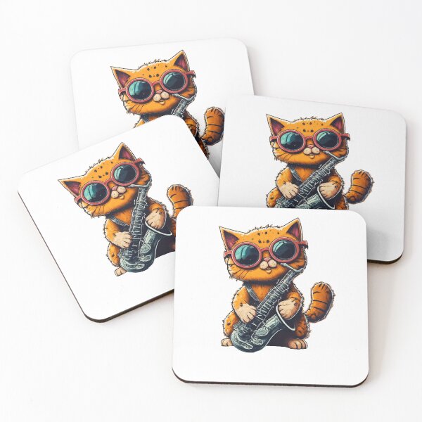 Item preview, Cool Cat Playing Saxophone designed and sold by iamhewho.