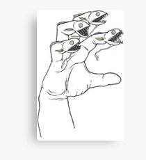 Freaky Fish Fingers Canvas Print