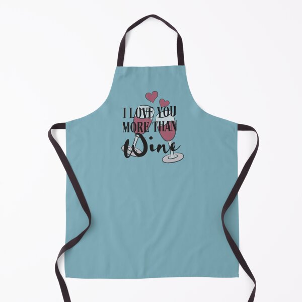 Item preview, I Love You More Than Wine Romantic Funny Gift Design designed and sold by Literally-True.