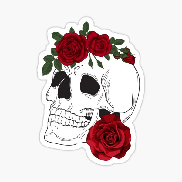 Item preview, Totenkopf und Rosen - Phantasma designed and sold by Dusk & Lace .