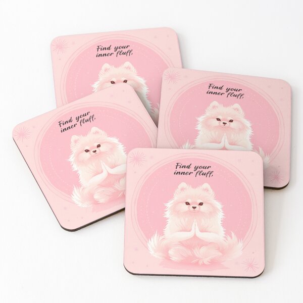 Item preview, "Find Your Inner Fluff: Meditative Pomeranian" designed and sold by Arthoughts.