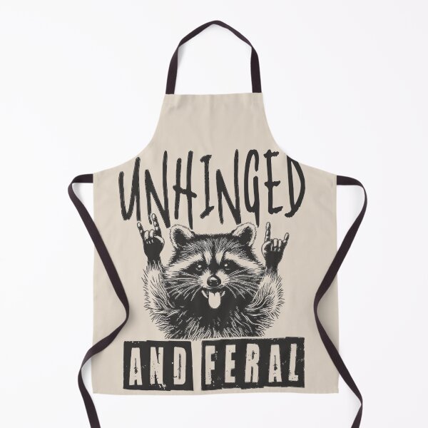 Item preview, UNHINGED and Feeling Feral Raccoon, If I'm Moody Give Me Foody, Funny Raccoon Design, Animal Sarcastic Saying, Trendy Raccoon Sublimation designed and sold by FitFisher.