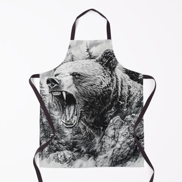 Item preview, Realistic Grizzly bear pencil drawing designed and sold by Pencil-Art.