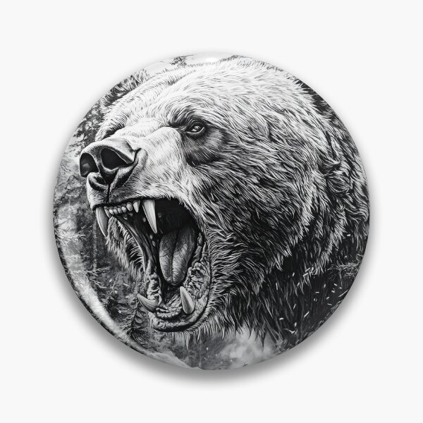Item preview, Realistic Grizzly bear pencil drawing designed and sold by Pencil-Art.