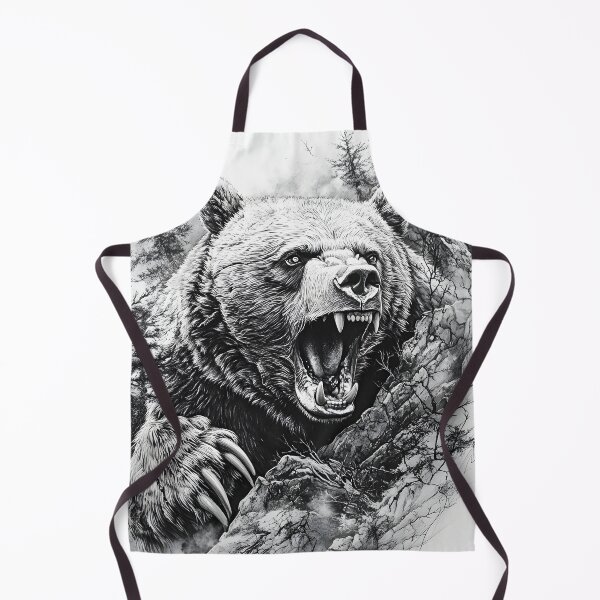 Item preview, Realistic Grizzly bear pencil drawing designed and sold by Pencil-Art.
