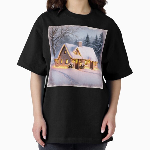 A peaceful winter wonderland Oversized T-Shirt