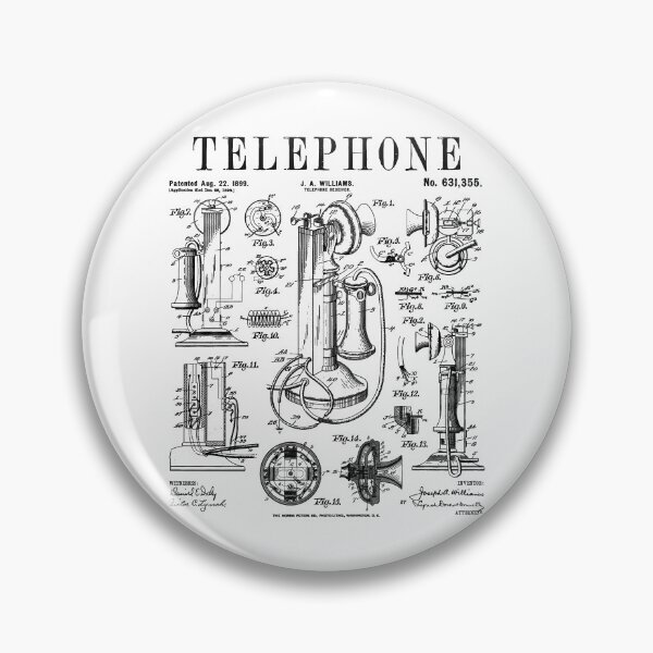Item preview, Telephone Vintage Patent Antique Retro Telephonist Phone designed and sold by GrandeDuc.