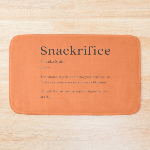 Item preview, Dictionary: Snackrifice designed and sold by nature. electrified..