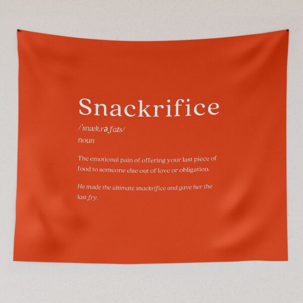 Item preview, Dictionary: Snackrifice designed and sold by nature. electrified..