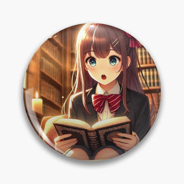 Item preview, Anime Girl Reading: Adventures Between Pages designed and sold by DreamKanvas.
