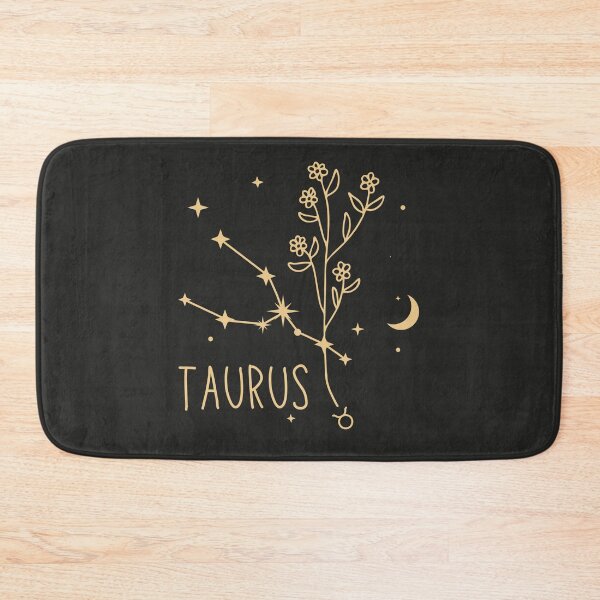 Item preview, Taurus constellation with flower designed and sold by DesignCollectiv.