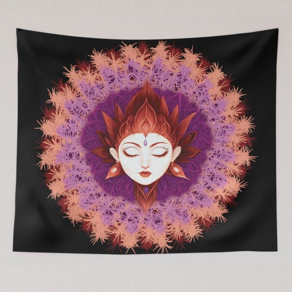 Item preview, Parvati Mandala: Hindu Goddess of Spirituality and Meditation designed and sold by EklectikoStudio.