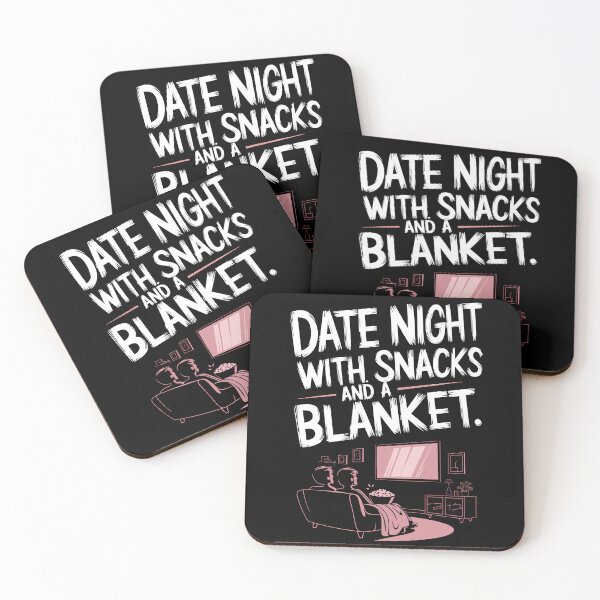 Item preview, Date Night With Snacks And A Blanket Cozy Date Night designed and sold by Quirky Shirts.