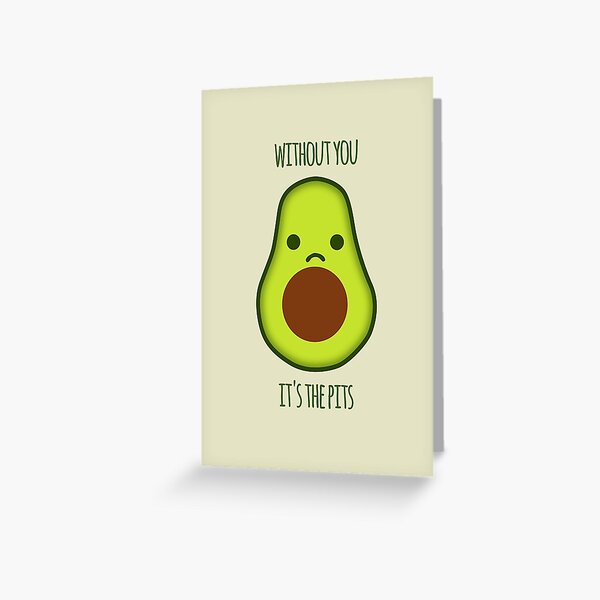 Avocado Pits Greeting Card