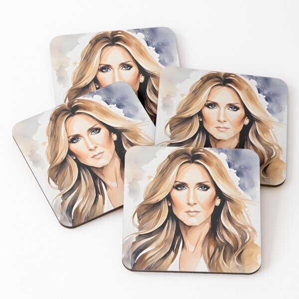 Item preview, Celine Dion in watercolors designed and sold by bogfl.