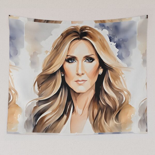 Item preview, Celine Dion in watercolors designed and sold by bogfl.