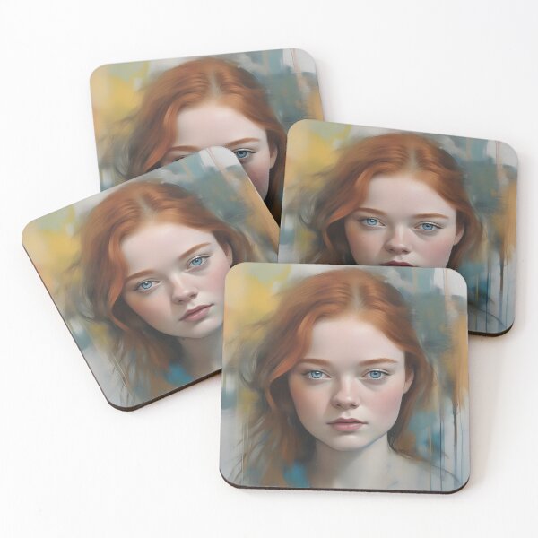 Item preview, Sadie Sink in watercolors designed and sold by bogfl.