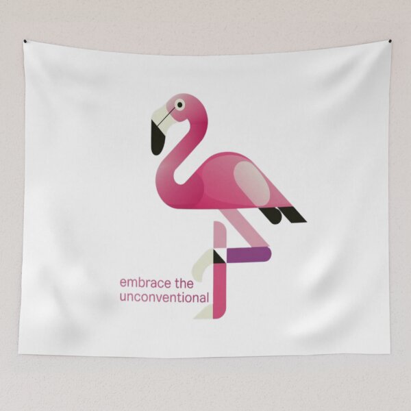 Item preview, Abstract Flamingo Elegance: Modern Twist on Nature’s Grace designed and sold by Petpixy.