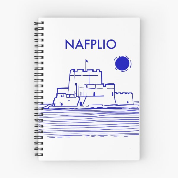 Item preview, Nafplio Greece travel poster beach sticker designed and sold by Arctic frame studio.