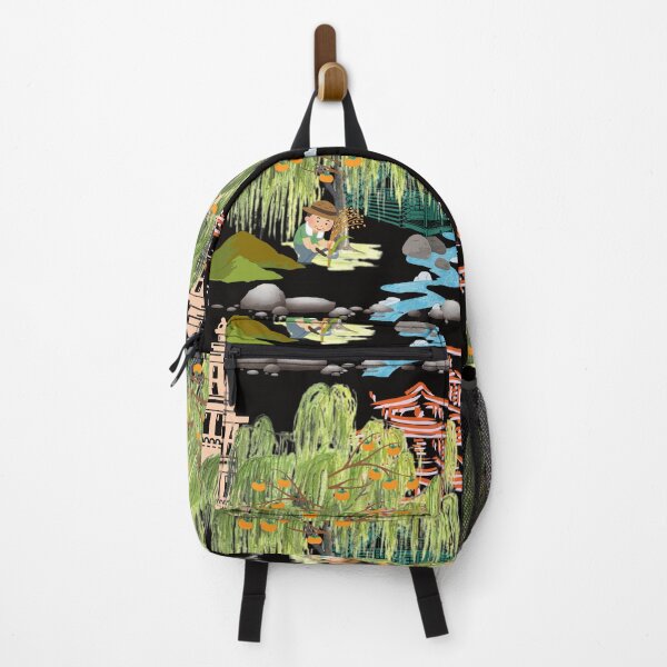 Item preview, "Farmer Harvesting Under a Persimmon Tree" designed and sold by Graphollio-shop.