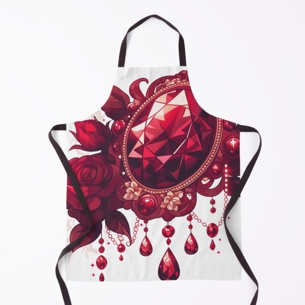 Item preview, January birthstone Garnet and rose designed and sold by MendaciousMina.