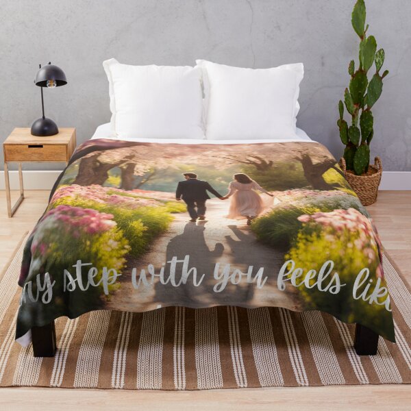 Item preview, Romantic Walk Under Blossoms: Every Step Feels Like a Dream designed and sold by cosmiccircles01.