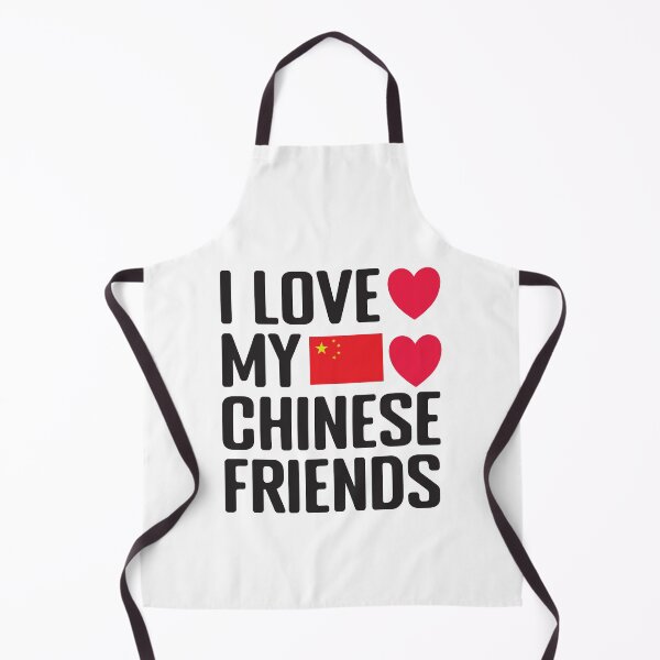 Item preview, Funny Social Media Refugee I Love Chinese Friends Hearts China Flag designed and sold by wenjunior.