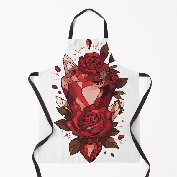Item preview, January birthstone Garnet with roses designed and sold by MendaciousMina.