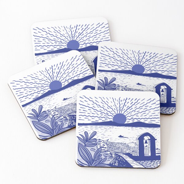 Item preview, Nafplio Greece sticker Mugs vintage  designed and sold by Arctic frame studio.